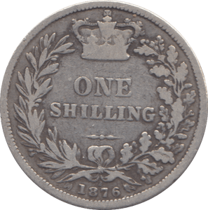 1876 SHILLING ( FINE ) - SHILLING - Cambridgeshire Coins