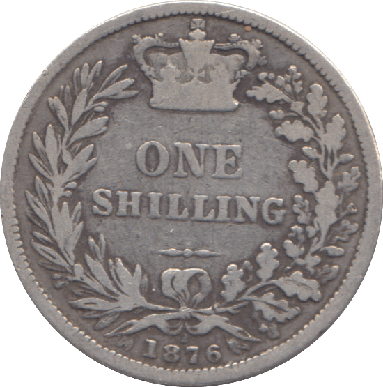 1876 SHILLING ( FINE ) - SHILLING - Cambridgeshire Coins
