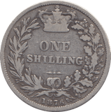 1876 SHILLING ( FINE ) - SHILLING - Cambridgeshire Coins