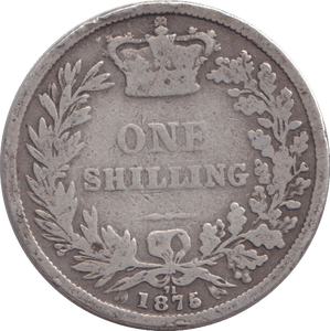 1876 SHILLING ( NF ) DIE 71 - SHILLING - Cambridgeshire Coins