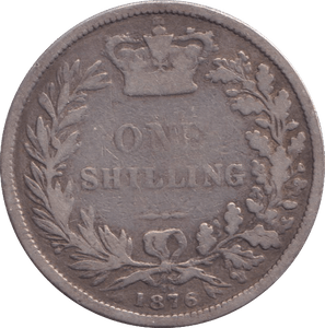 1876 SHILLING ( NF ) - SHILLING - Cambridgeshire Coins