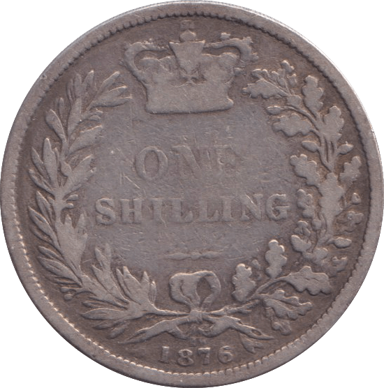 1876 SHILLING ( NF ) - SHILLING - Cambridgeshire Coins
