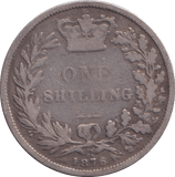 1876 SHILLING ( NF ) - SHILLING - Cambridgeshire Coins