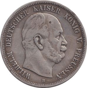 1876 SILVER FIVE MARK BERLIN - SILVER WORLD COINS - Cambridgeshire Coins