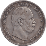 1876 SILVER FIVE MARK BERLIN - SILVER WORLD COINS - Cambridgeshire Coins