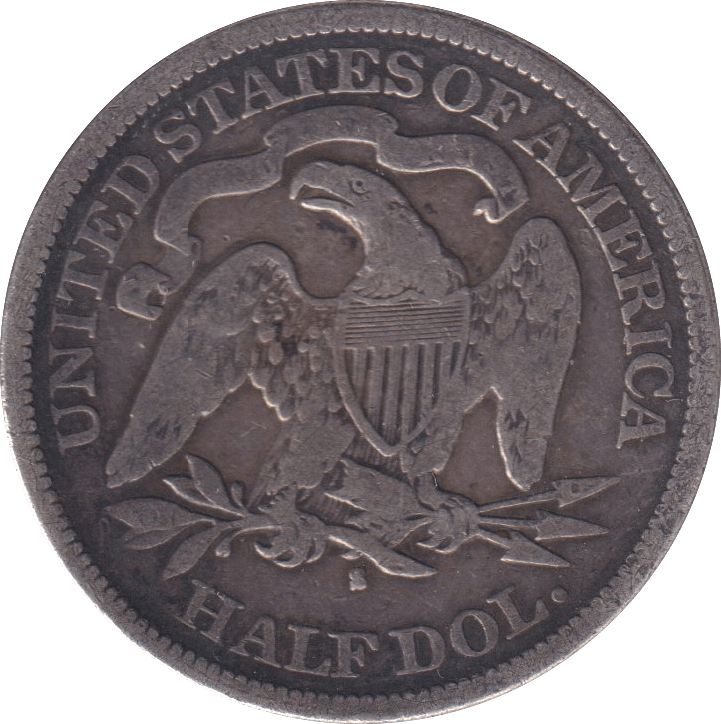 1876 SILVER USA HALF DOLLAR - SILVER WORLD COINS - Cambridgeshire Coins