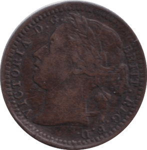 1876 THIRD FARTHING ( EF ) - ONE THIRD FARTHING - Cambridgeshire Coins