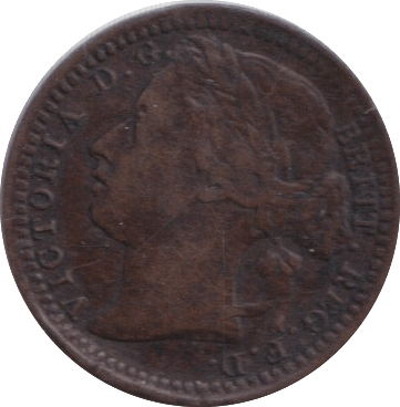 1876 THIRD FARTHING ( EF ) - ONE THIRD FARTHING - Cambridgeshire Coins