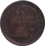 1876 THIRD FARTHING ( EF ) - ONE THIRD FARTHING - Cambridgeshire Coins