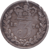 1876 THREEPENCE ( FAIR ) - Three Half Pence - Cambridgeshire Coins