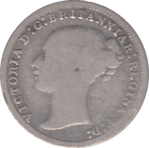 1876 THREEPENCE ( FILLER ) - THREEPENCE - Cambridgeshire Coins