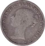 1876 THREEPENCE ( FINE ) - Three Half Pence - Cambridgeshire Coins