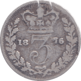 1876 THREEPENCE ( FINE ) - THREEPENCE - Cambridgeshire Coins