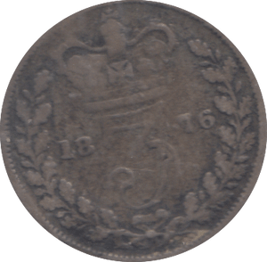 1876 THREEPENCE ( FINE ) - THREEPENCE - Cambridgeshire Coins