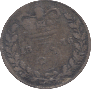 1876 THREEPENCE ( FINE ) - THREEPENCE - Cambridgeshire Coins