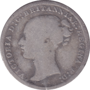 1876 THREEPENCE ( FINE ) - THREEPENCE - Cambridgeshire Coins