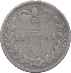 1876 THREEPENCE ( FINE ) - THREEPENCE - Cambridgeshire Coins