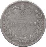 1876 THREEPENCE ( FINE ) - THREEPENCE - Cambridgeshire Coins