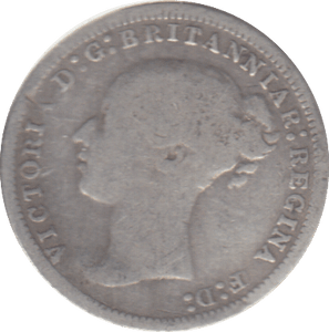 1876 THREEPENCE ( FINE ) - THREEPENCE - Cambridgeshire Coins