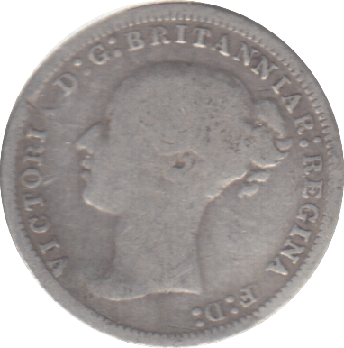 1876 THREEPENCE ( FINE ) - THREEPENCE - Cambridgeshire Coins