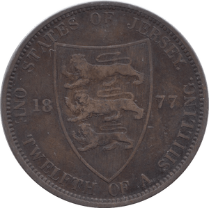 1877 1/12 SHILLING JERSEY - WORLD COINS - Cambridgeshire Coins