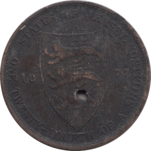 1877 1/24 OF A SHILLING JERSEY 4 - WORLD COINS - Cambridgeshire Coins