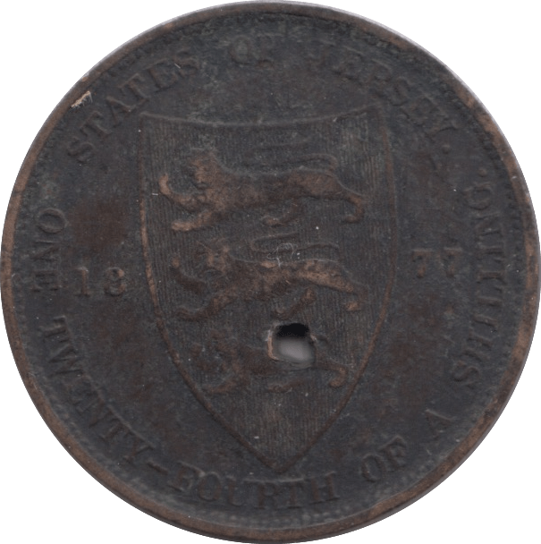 1877 1/24 OF A SHILLING JERSEY 4 - WORLD COINS - Cambridgeshire Coins