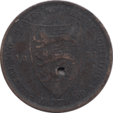 1877 1/24 OF A SHILLING JERSEY 4 - WORLD COINS - Cambridgeshire Coins