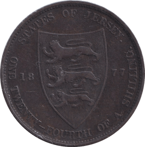 1877 1/24 SHILLING JERSEY - WORLD COINS - Cambridgeshire Coins