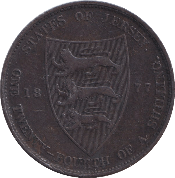 1877 1/24 SHILLING JERSEY - WORLD COINS - Cambridgeshire Coins