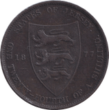 1877 1/24 SHILLING JERSEY - WORLD COINS - Cambridgeshire Coins