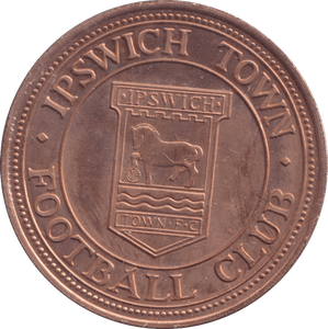 1877 - 78 BRONZE FOOTBALL MEDAL IPSWICH TOWN FC - MEDALS & MEDALLIONS - Cambridgeshire Coins