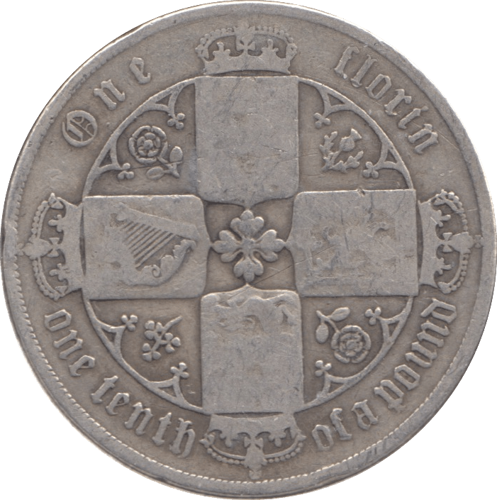 1877 FLORIN ( FINE ) DIE 15 - FLORIN - Cambridgeshire Coins