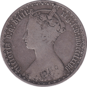 1877 FLORIN ( FINE ) - FLORIN - Cambridgeshire Coins