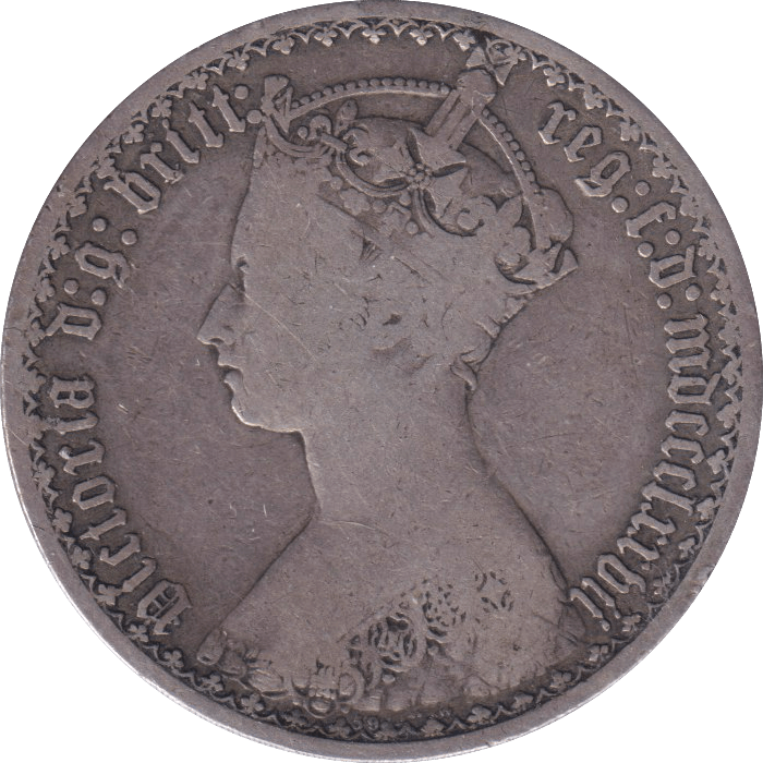 1877 FLORIN ( FINE ) - FLORIN - Cambridgeshire Coins