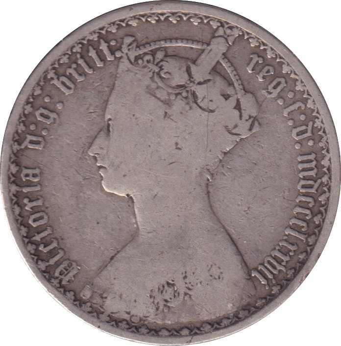 1877 FLORIN ( FINE ) - FLORIN - Cambridgeshire Coins