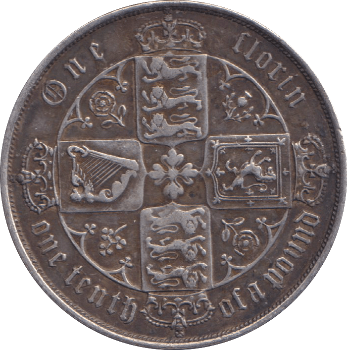 1877 FLORIN ( GVF ) - FLORIN - Cambridgeshire Coins