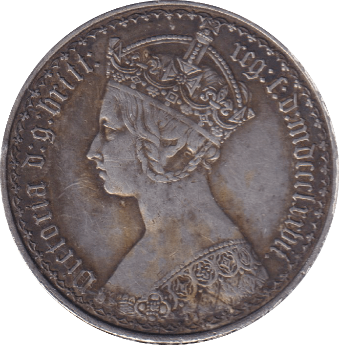 1877 FLORIN ( GVF ) - FLORIN - Cambridgeshire Coins