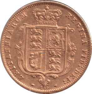 1877 GOLD HALF SOVEREIGN DIE 150 ( EF ) - HALF SOVEREIGN - Cambridgeshire Coins