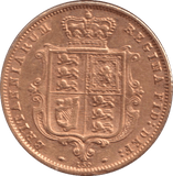 1877 GOLD HALF SOVEREIGN DIE 150 ( EF ) - HALF SOVEREIGN - Cambridgeshire Coins