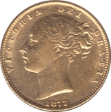 1877 GOLD SOVEREIGN ( EF ) SYDNEY MINT 3 - SOVEREIGN - Cambridgeshire Coins