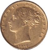 1877 GOLD SOVEREIGN ( EF ) SYDNEY MINT - SOVEREIGN - Cambridgeshire Coins