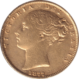 1877 GOLD SOVEREIGN ( GVF ) SYDNEY MINT - SOVEREIGN - Cambridgeshire Coins