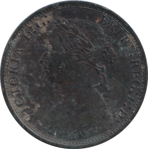 1877 HALF PENNY ( VF ) - HALFPENNY - Cambridgeshire Coins
