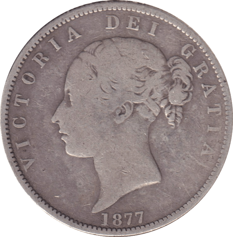 1877 HALFCROWN ( FINE ) - HALFCROWN - Cambridgeshire Coins