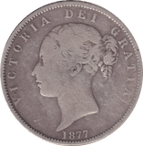 1877 HALFCROWN ( FINE ) - HALFCROWN - Cambridgeshire Coins