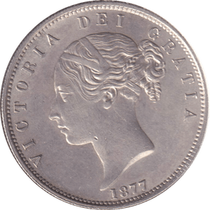 1877 HALFCROWN ( UNC ) - HALFCROWN - Cambridgeshire Coins