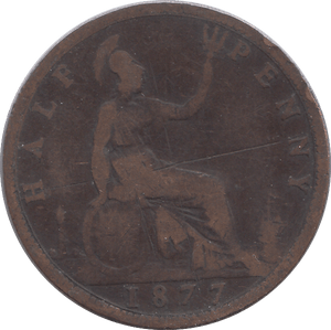 1877 HALFPENNY ( FAIR ) - HALFPENNY - Cambridgeshire Coins