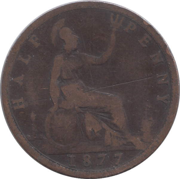 1877 HALFPENNY ( FAIR ) - HALFPENNY - Cambridgeshire Coins