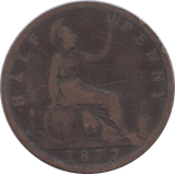 1877 HALFPENNY ( FAIR ) - HALFPENNY - Cambridgeshire Coins
